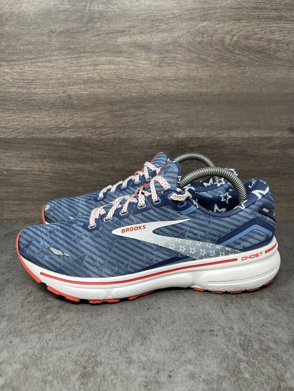 Brooks Ghost 15 Independence Day Size 9 Womens Stars Stripes Running Shoes